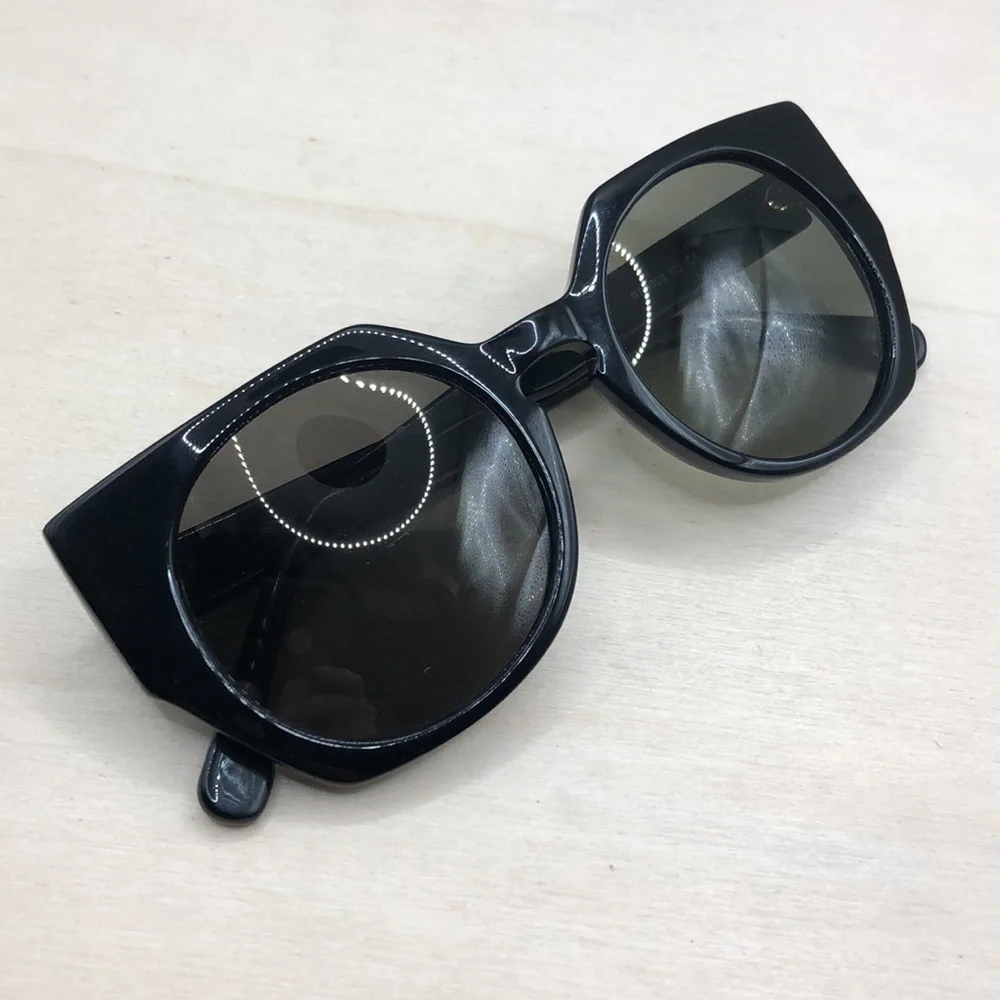 RS Eyewear Trendy Semi Oversized Sunglasses Black Frames RS9002 C3