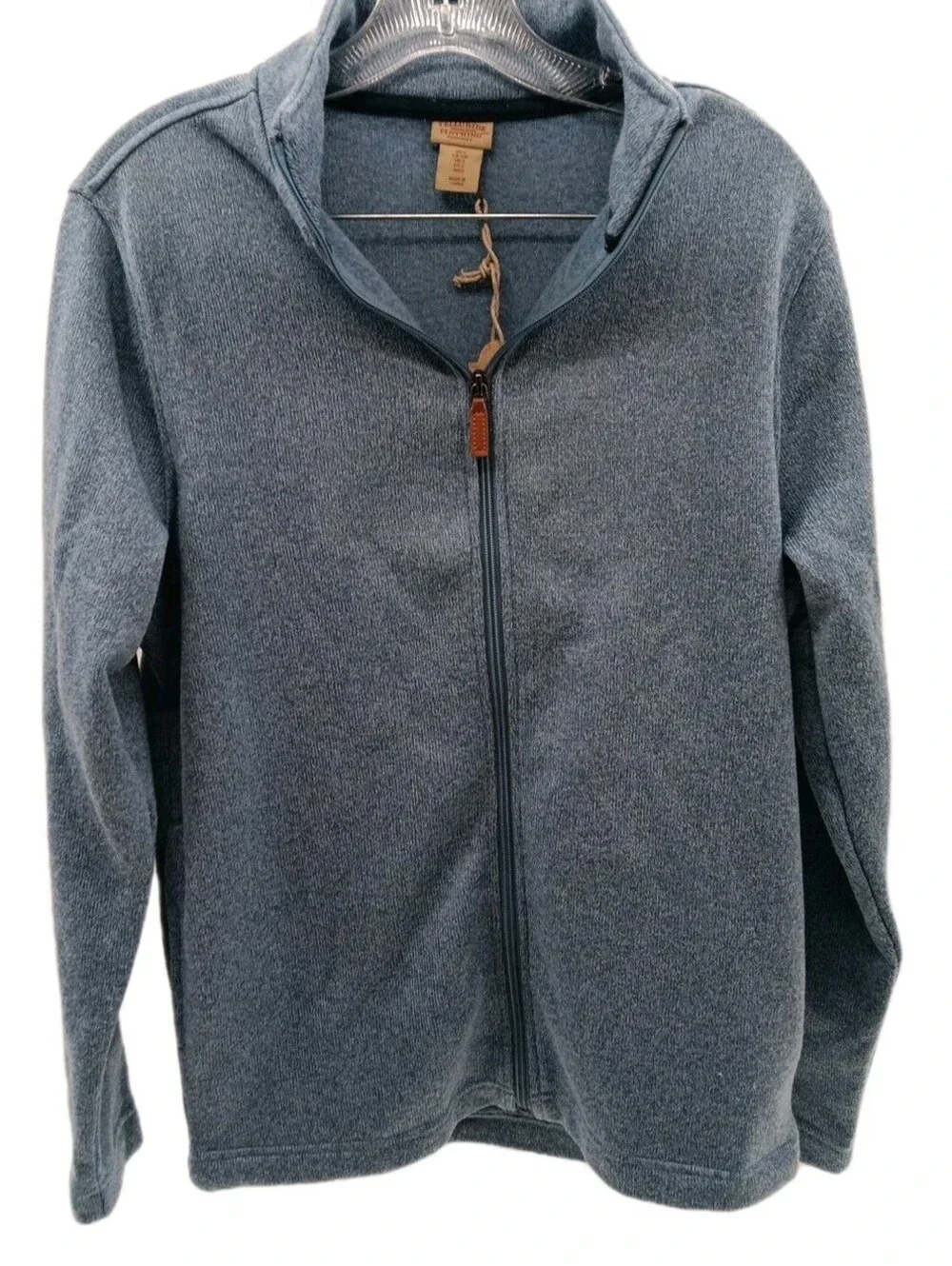 Telluride Clothing Company Fleece Jacket Mens Small Blue Full Zip Outdoor Casual