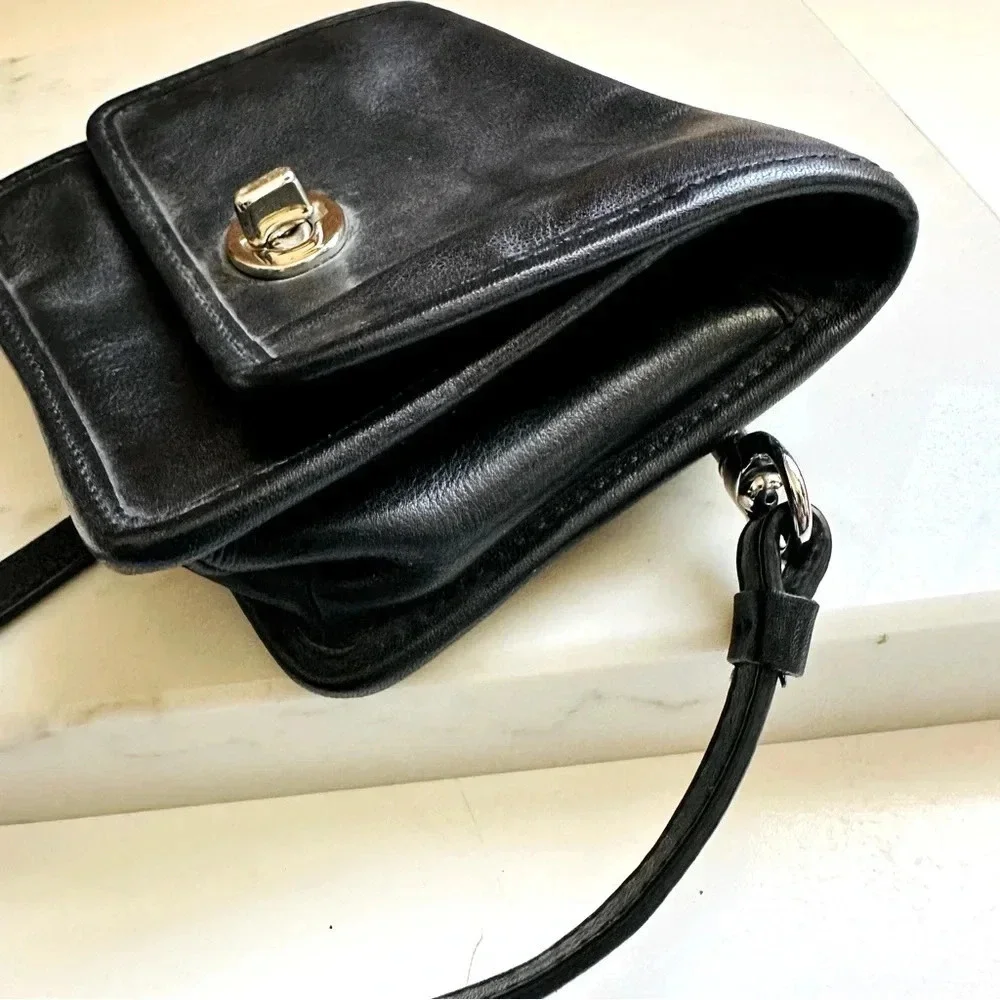 Vintage Coach Legacy Mini Penny Turnlock Leather Crossbody