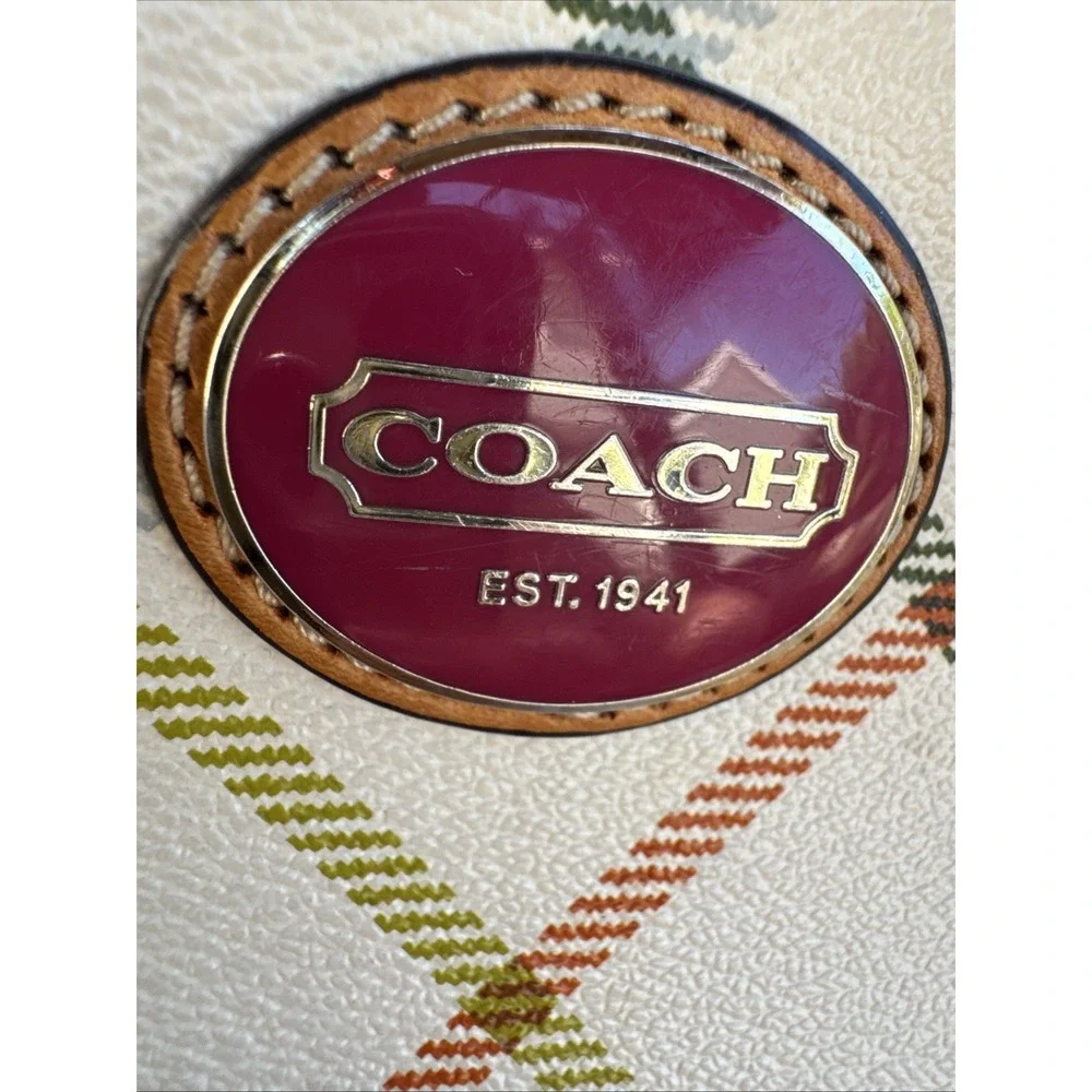 Coach plaid multicolor