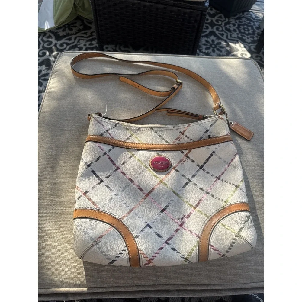 Coach plaid multicolor