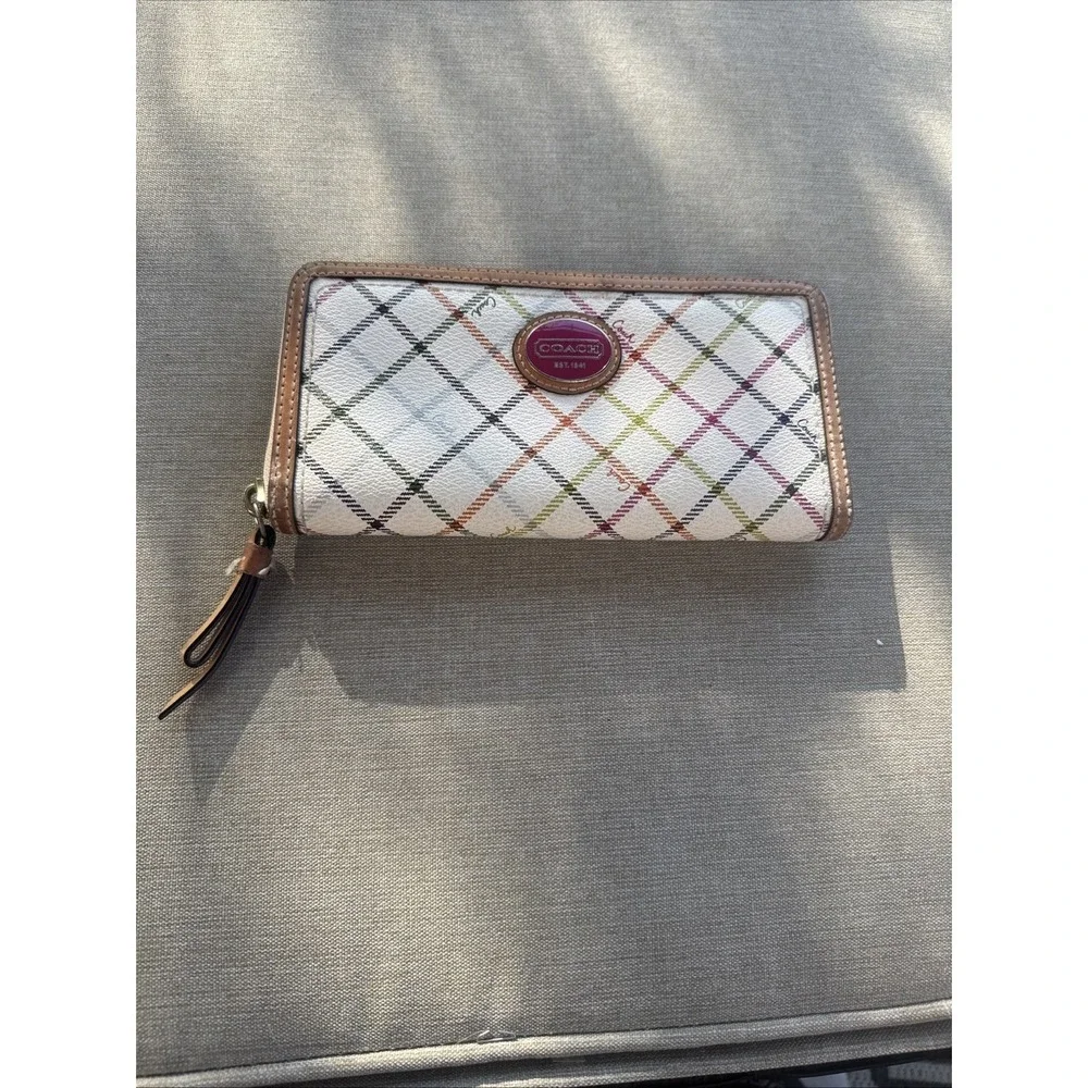 Coach plaid multicolor