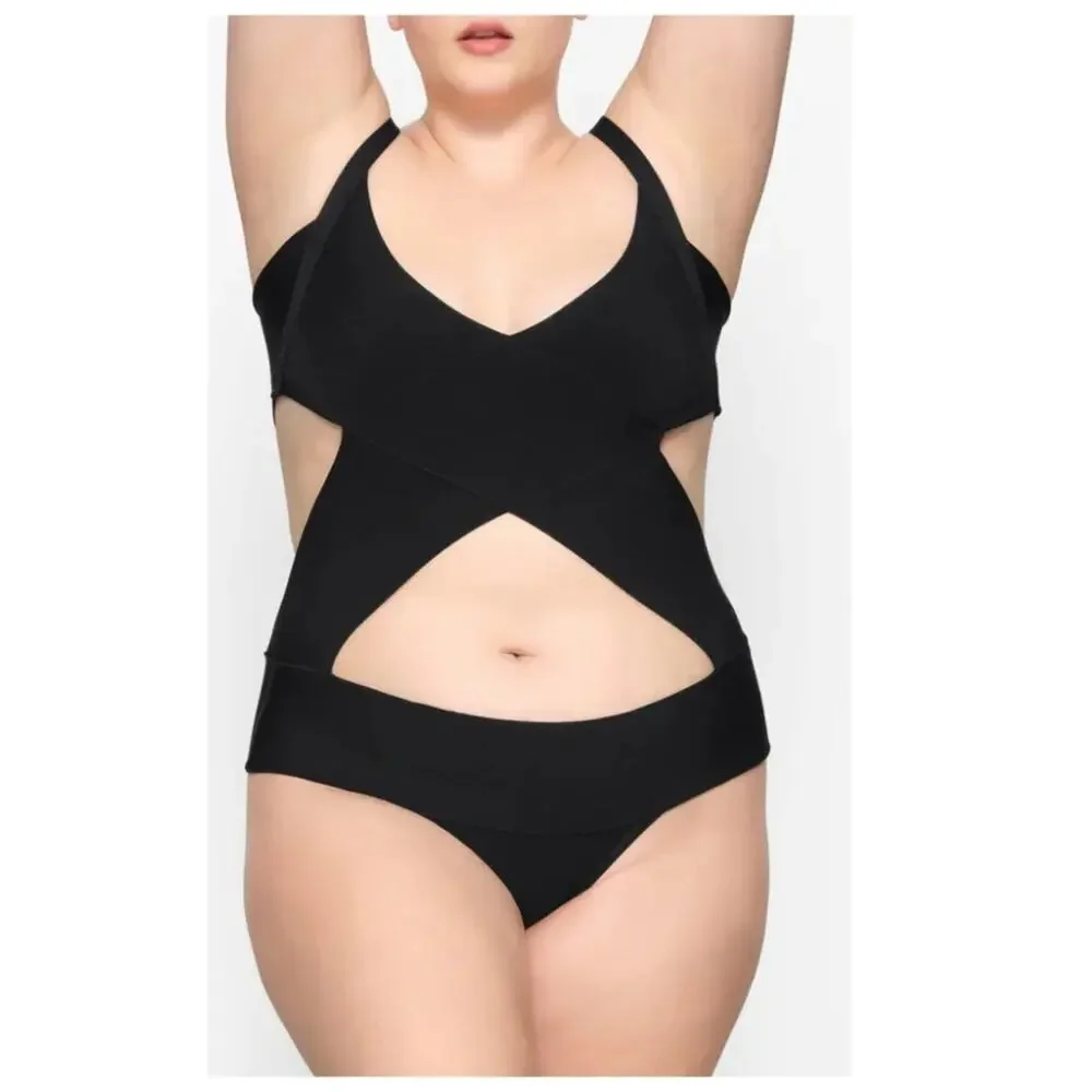 NEW Skims Knit Monokini 1-Piece Swimsuit Size 2X