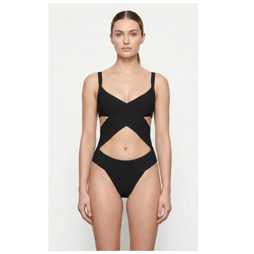 NEW Skims Knit Monokini 1-Piece Swimsuit Size 2X
