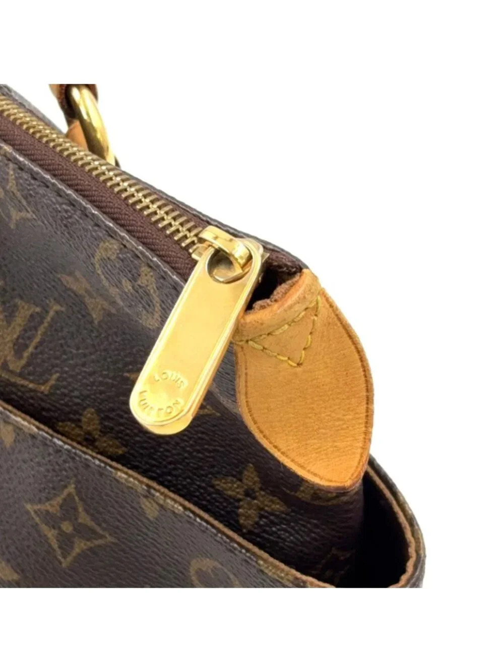 Louis Vuitton Totally PM Monogram Leather Brown Light Tote Gold