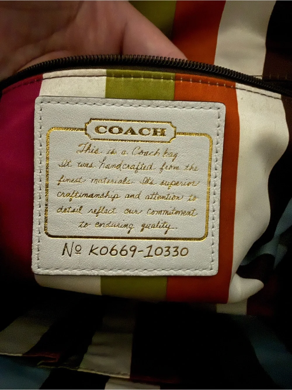 Coach very beautiful