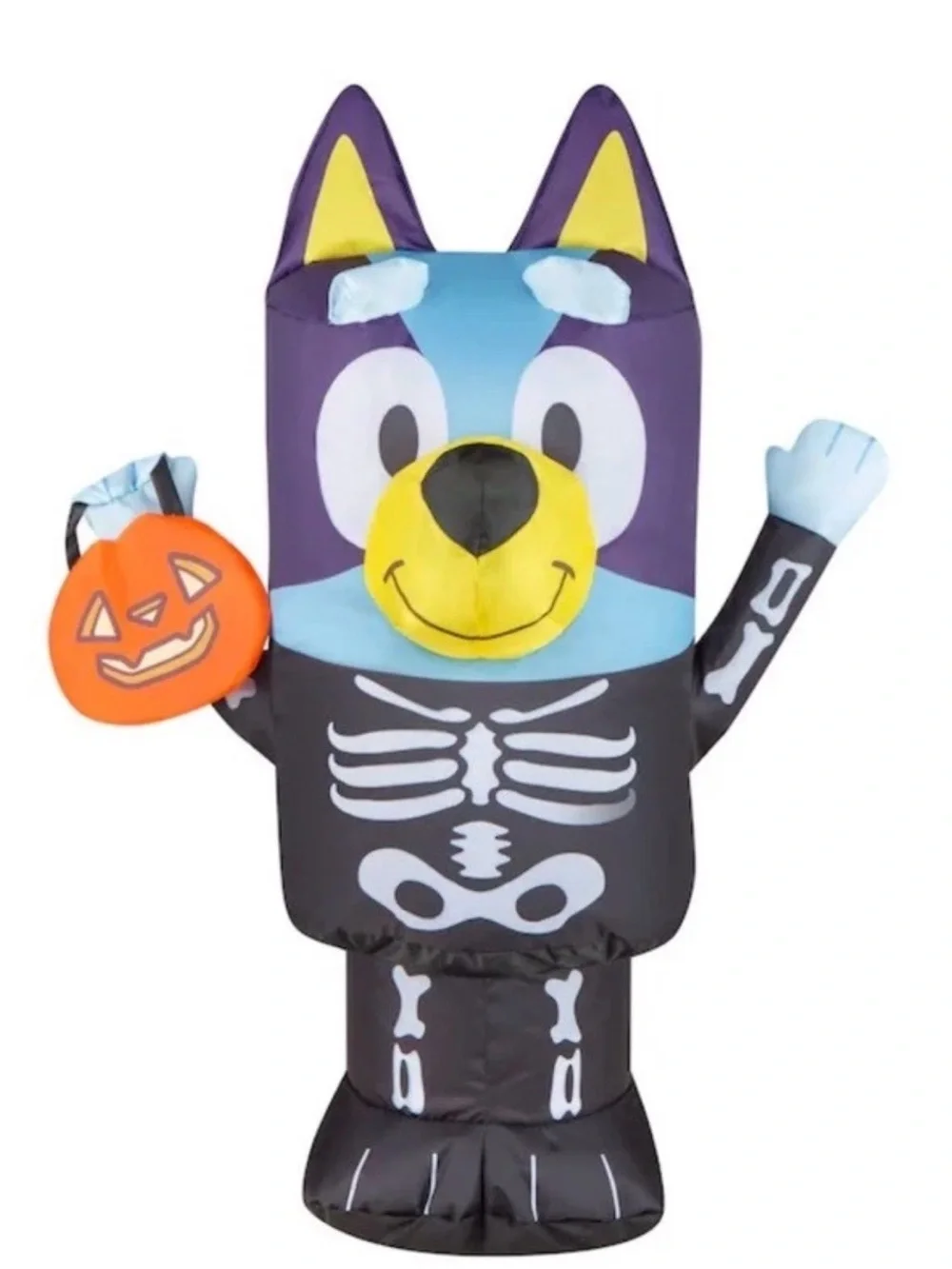 Bluey Inflatable Skeleton Costume Indoor Halloween Decor 2ft NIB