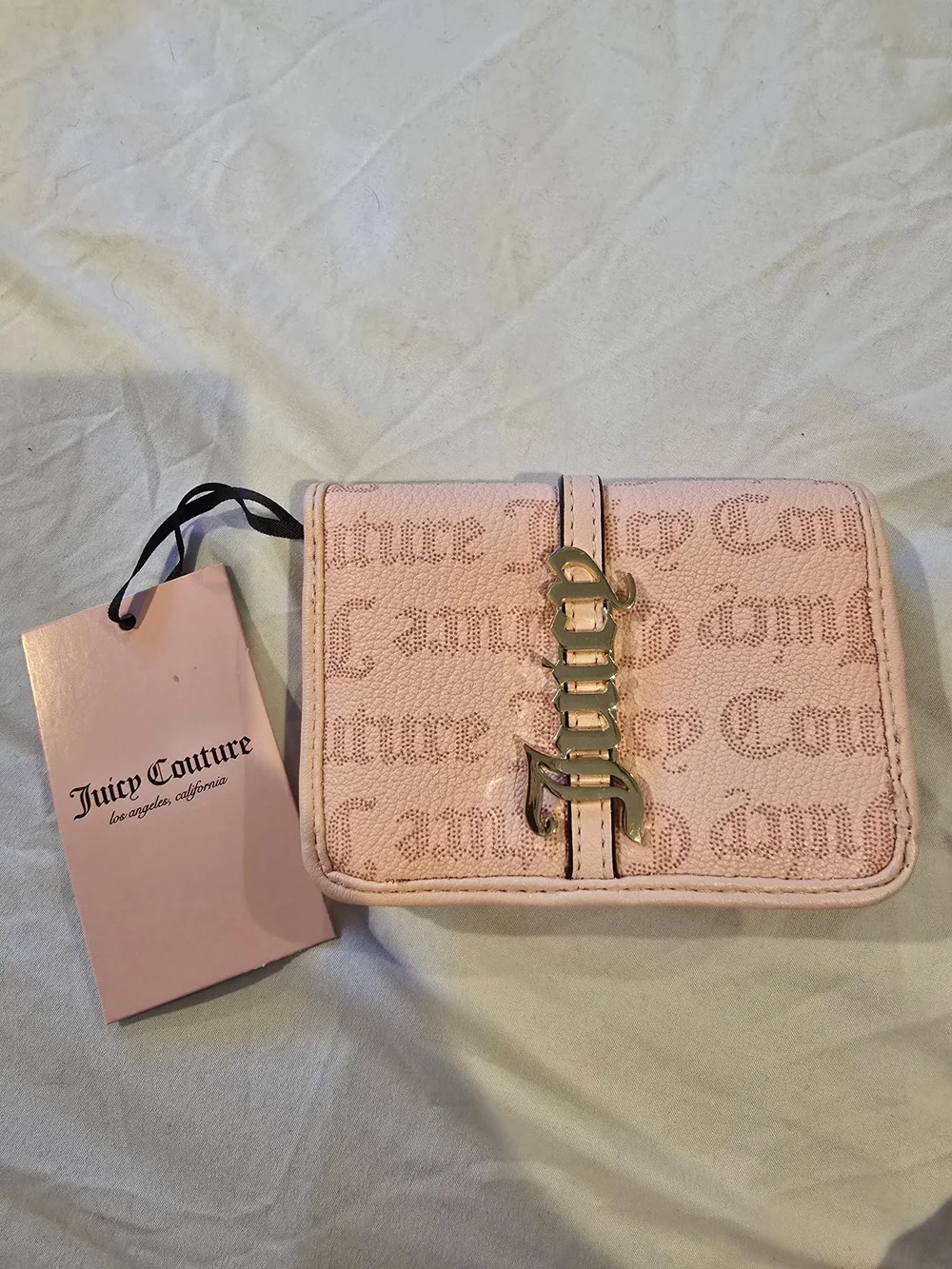 Juicy Couture Pink Logo Accent Wallet