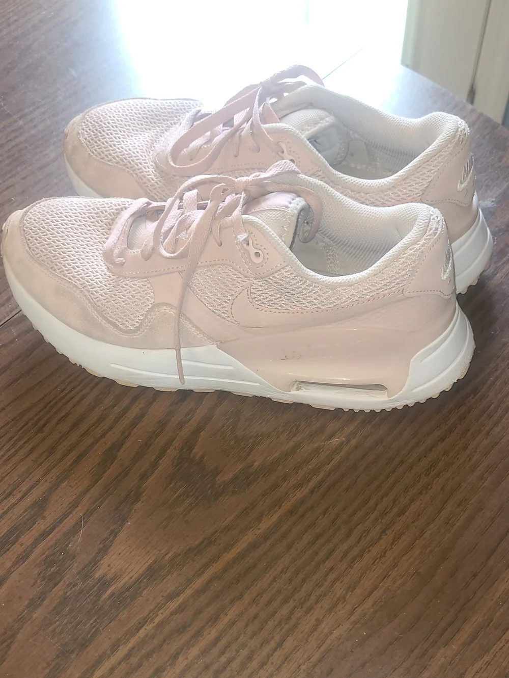 Nike Air Max SYSTM Womens Pink White Walking Running Shoes Sneakers Size 11