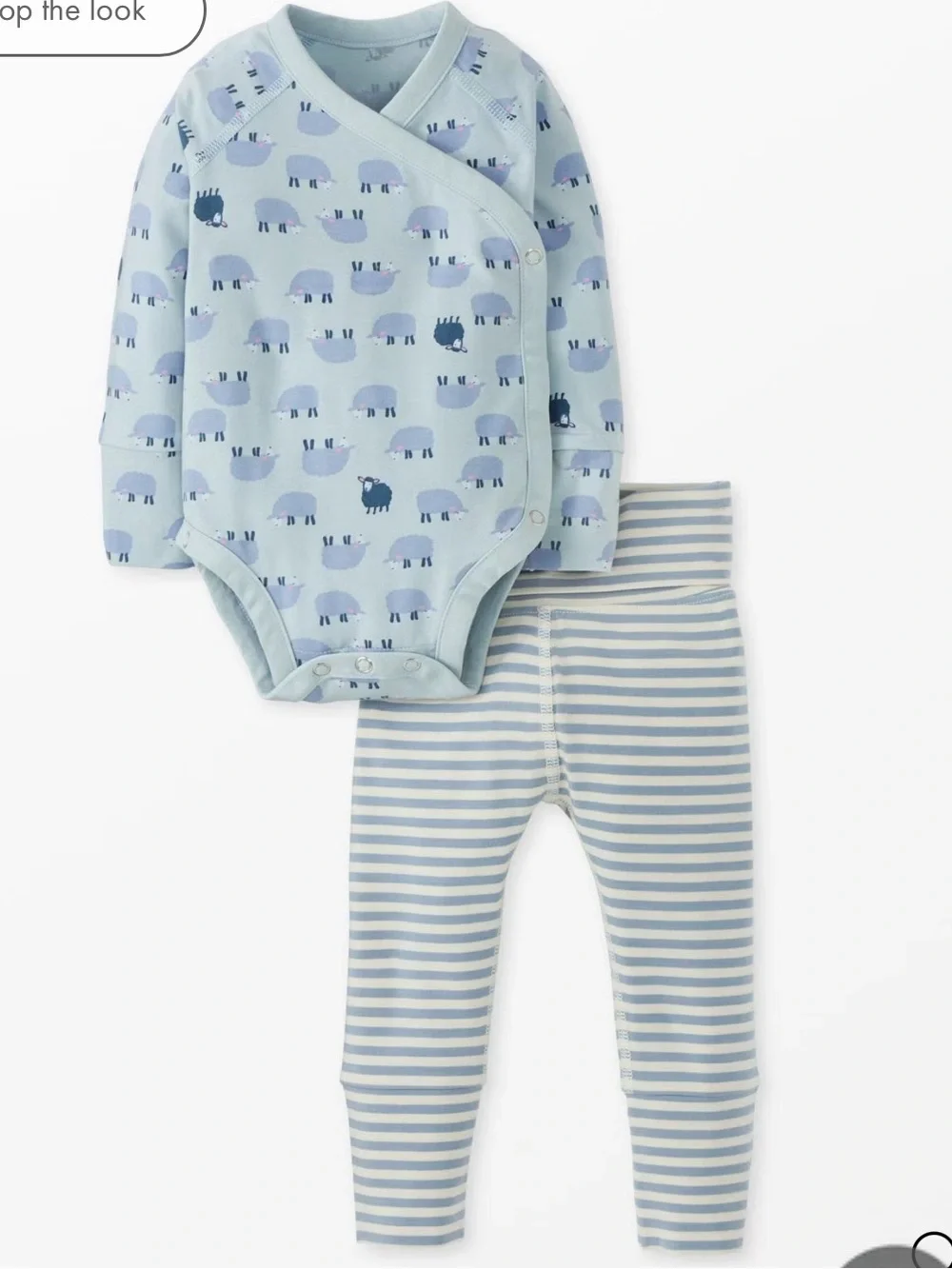 Hanna Andersson Baby Layette Wrap Top & Wiggle Pants in HannaSoft™ 18-24m