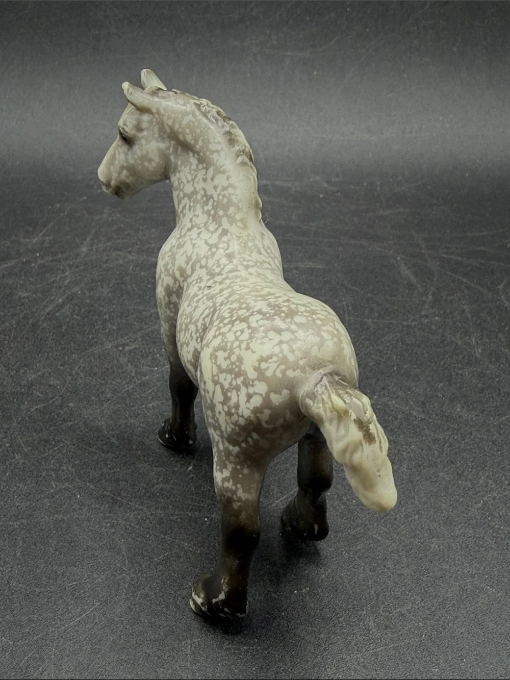 Breyer Stablemate Dapple Gray Draft Horse Stallion Equestrian Figure Western Toy