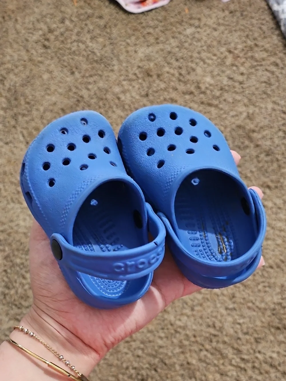 CROCS Kids Classic Clog Sandals in Bright Blue