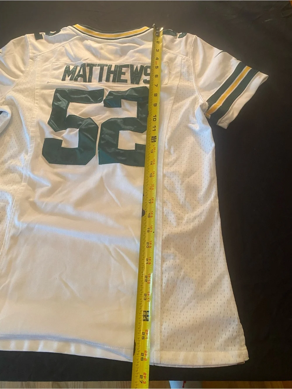 Women’s medium Clay Matthews #52 Green Bay Packers White Game Jersey