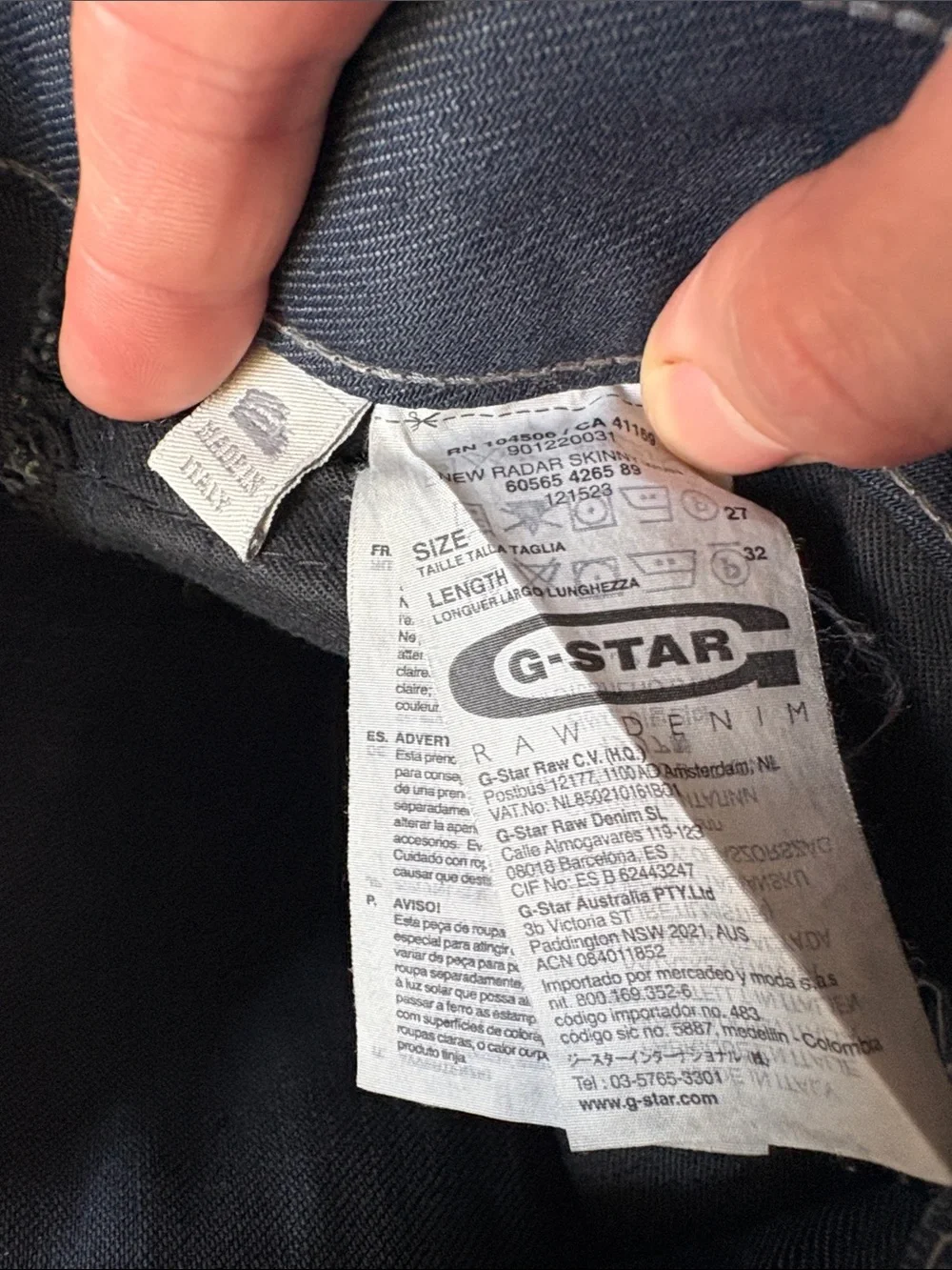 G-Star skinny fit