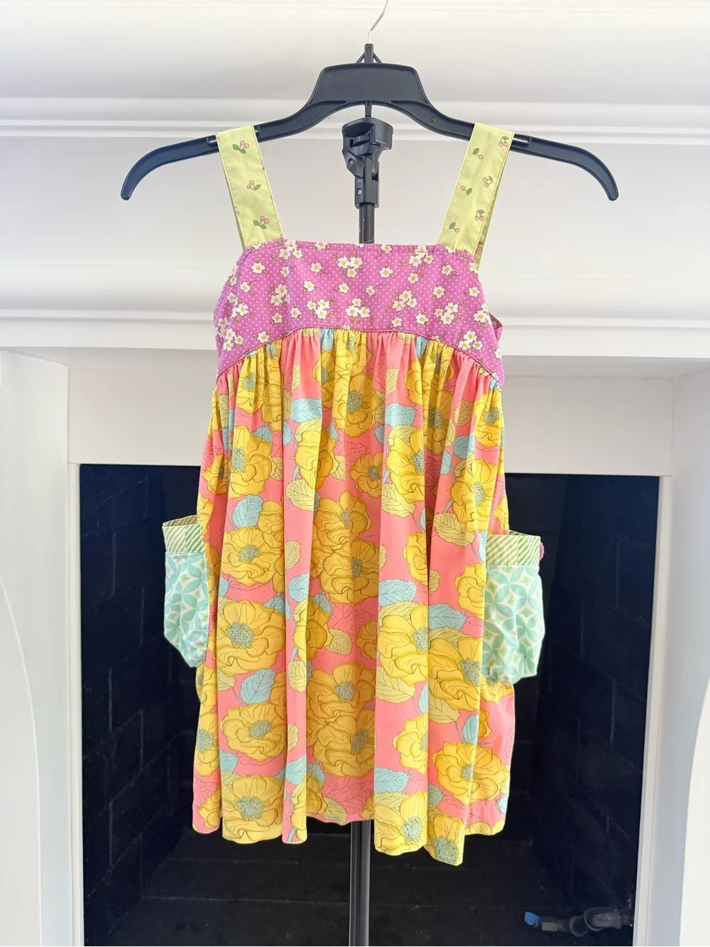 Matilda Jane Pink Yellow Floral Patchwork Sundress
