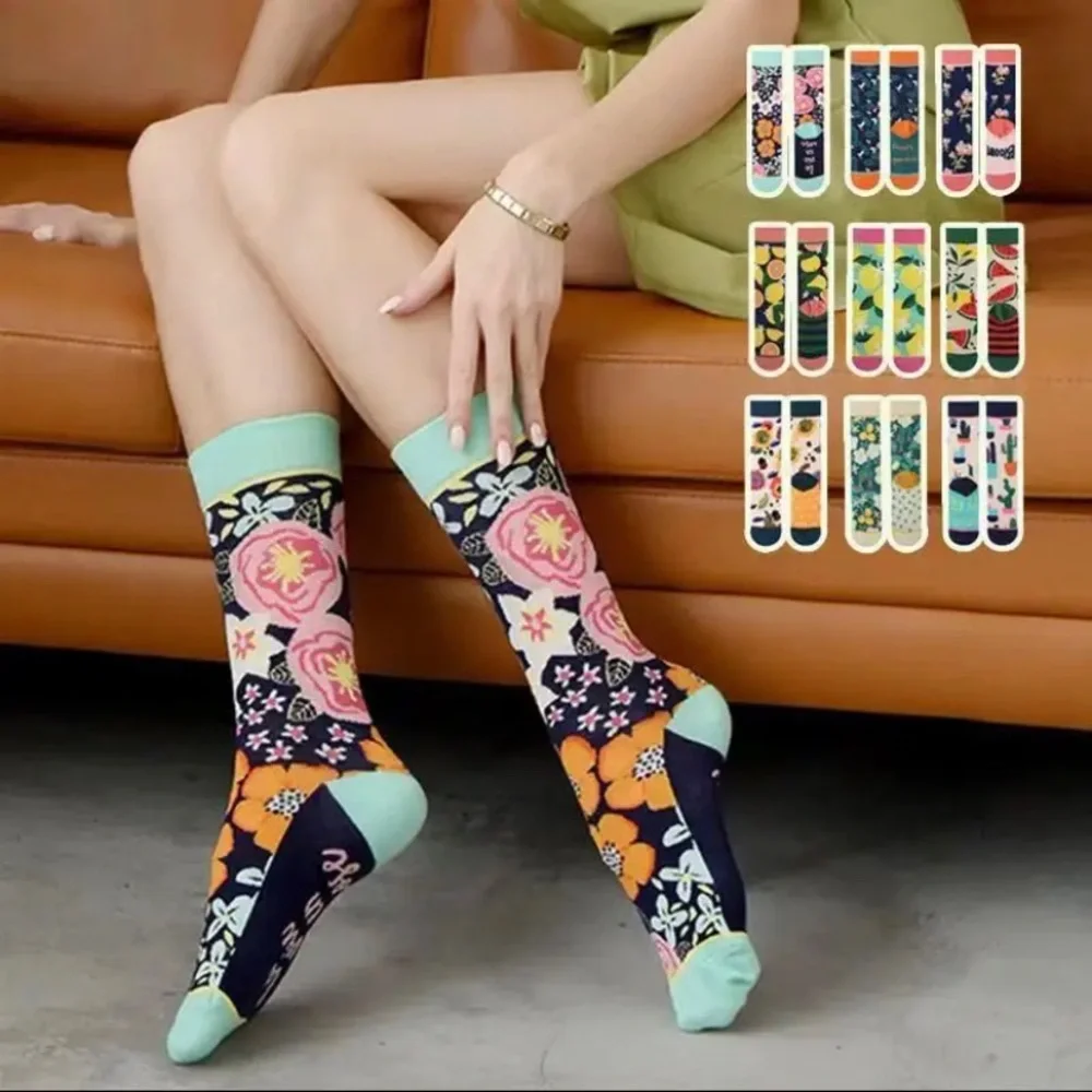 1-5pairs Happy Easter Gift Socks