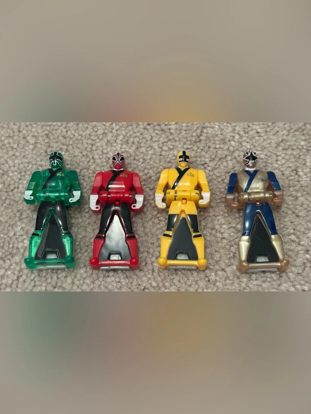Power Rangers Super Megaforce Gold Samurai Key Green Red Yellow Lot Gokaiger