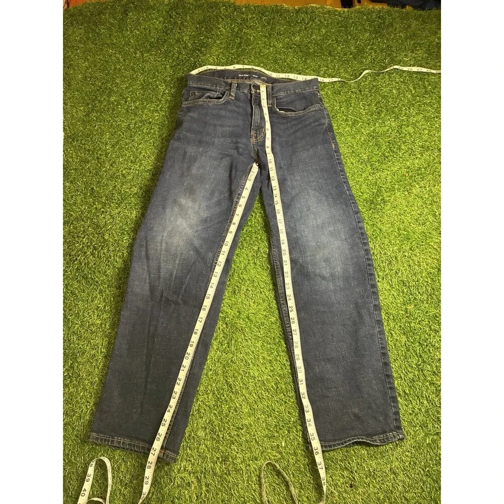Old Navy Jeans Mens 30x30 Dark Wash Loose Built-In Flex Straight Leg Denim
