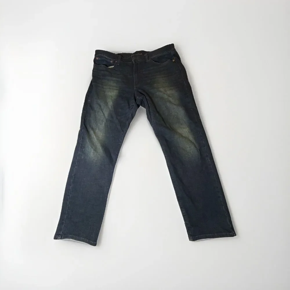 Lucky Brand Mens Jeans 38x30 Dark Wash Indigo Denim Straight Leg Casual Pants