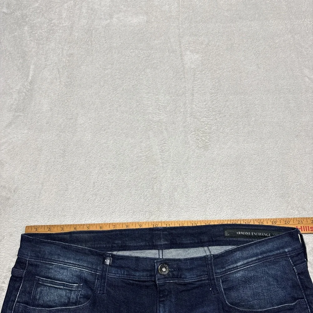 Armani Exchange A|X J13 Mens Slim Fit Dark‎ Blue Stretch Cotton Jeans 38 (41x32)