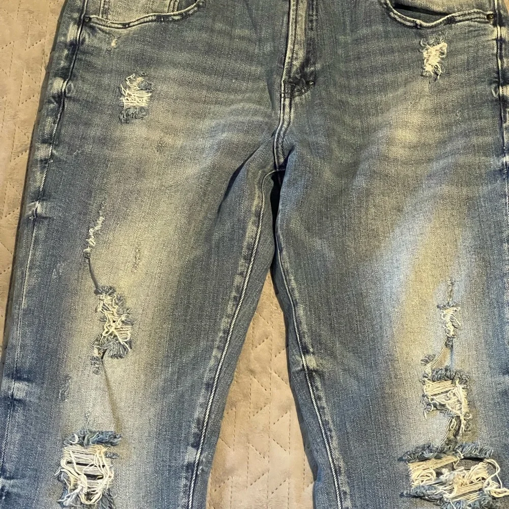 PRPS Le Sabre slim tapered fit distressed jeans mens size 34x34‎ blue NWOT