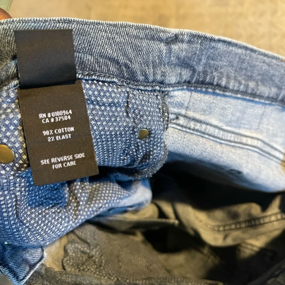 PRPS Le Sabre slim tapered fit distressed jeans mens size 34x34‎ blue NWOT