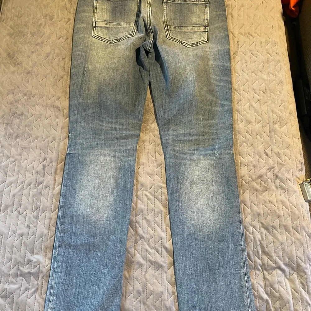 PRPS Le Sabre slim tapered fit distressed jeans mens size 34x34‎ blue NWOT