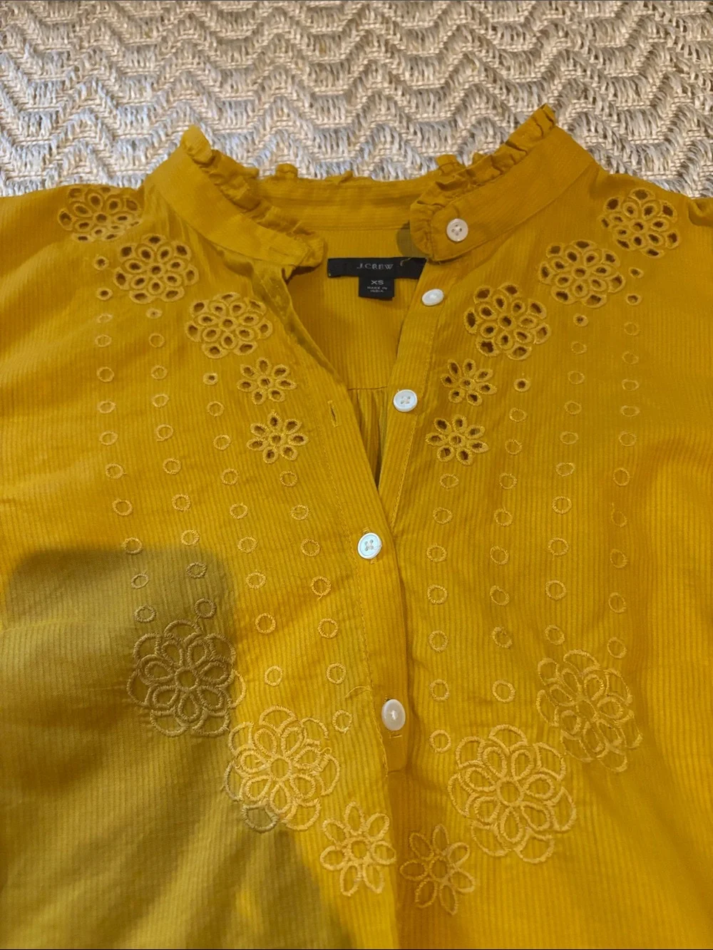 J. Crew lightweight mustard