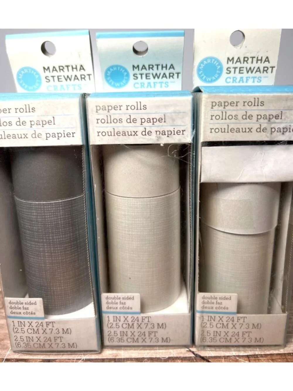 3 Pkg Martha Stewart Crafts Double-Sided Paper Rolls 1
