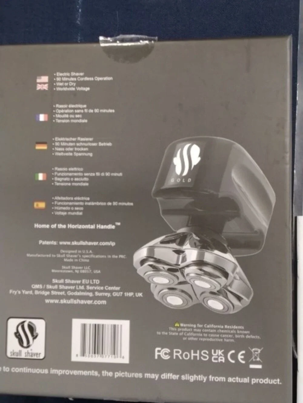 Skull Shaver Gold gold electric