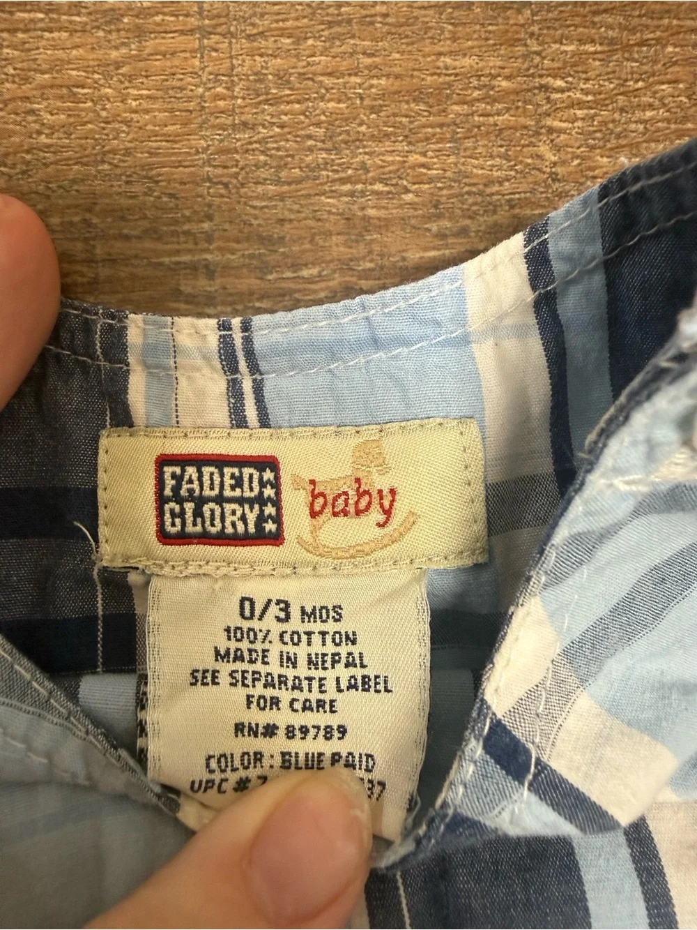 Faded Glory lightweight plaid