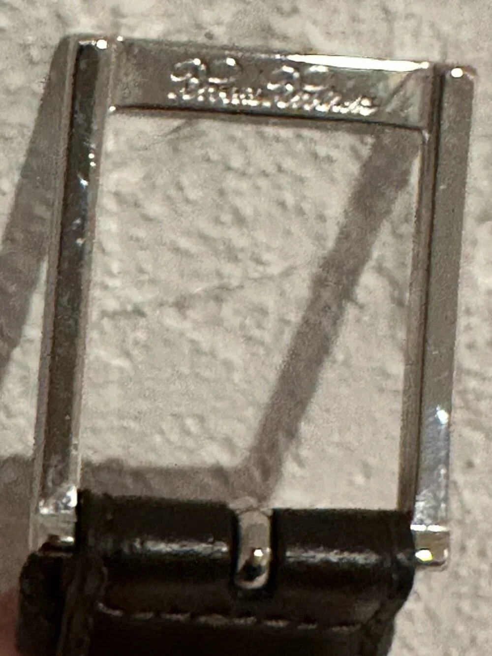 Brooks Brothers leather silver