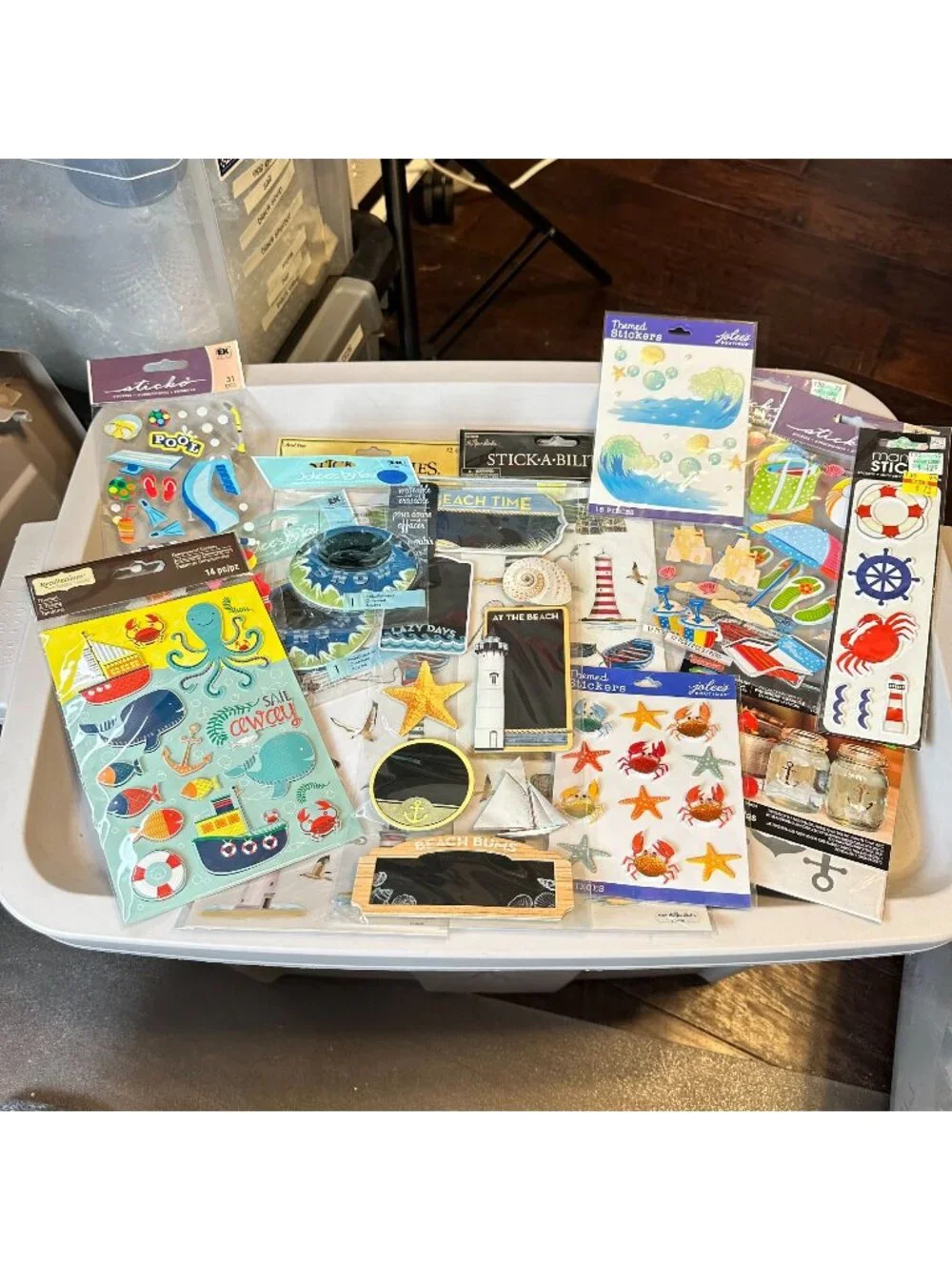 Nautical-Themed Dimensional Sticker Bundle - 14 Packs  Recollections Jolee's By