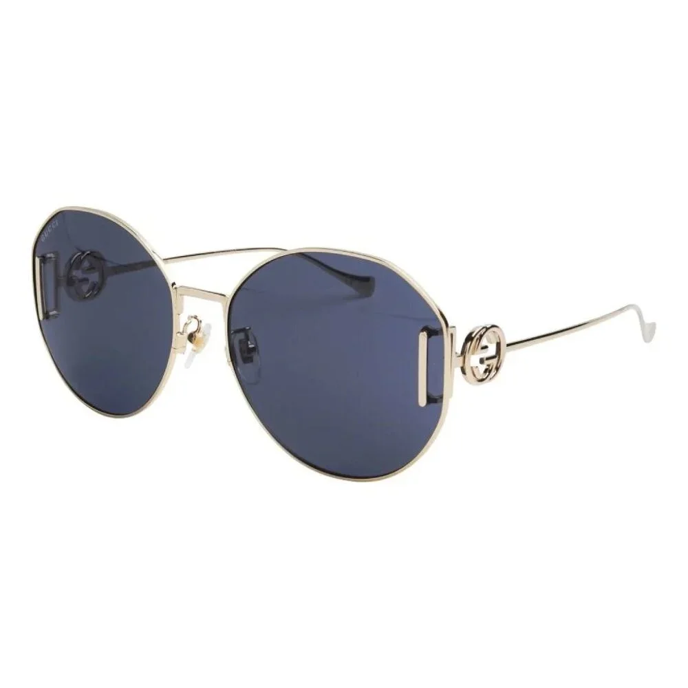 NEW GUCCI SUNGLASSES WOMEN GOLD/GRAY EYEWEAR GUCCI GG1206SA 002