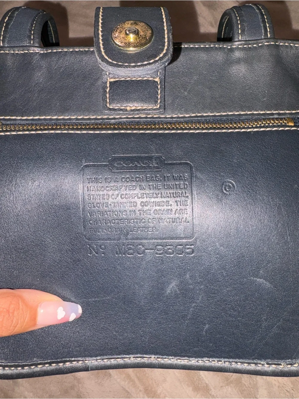 Coach vintage navy