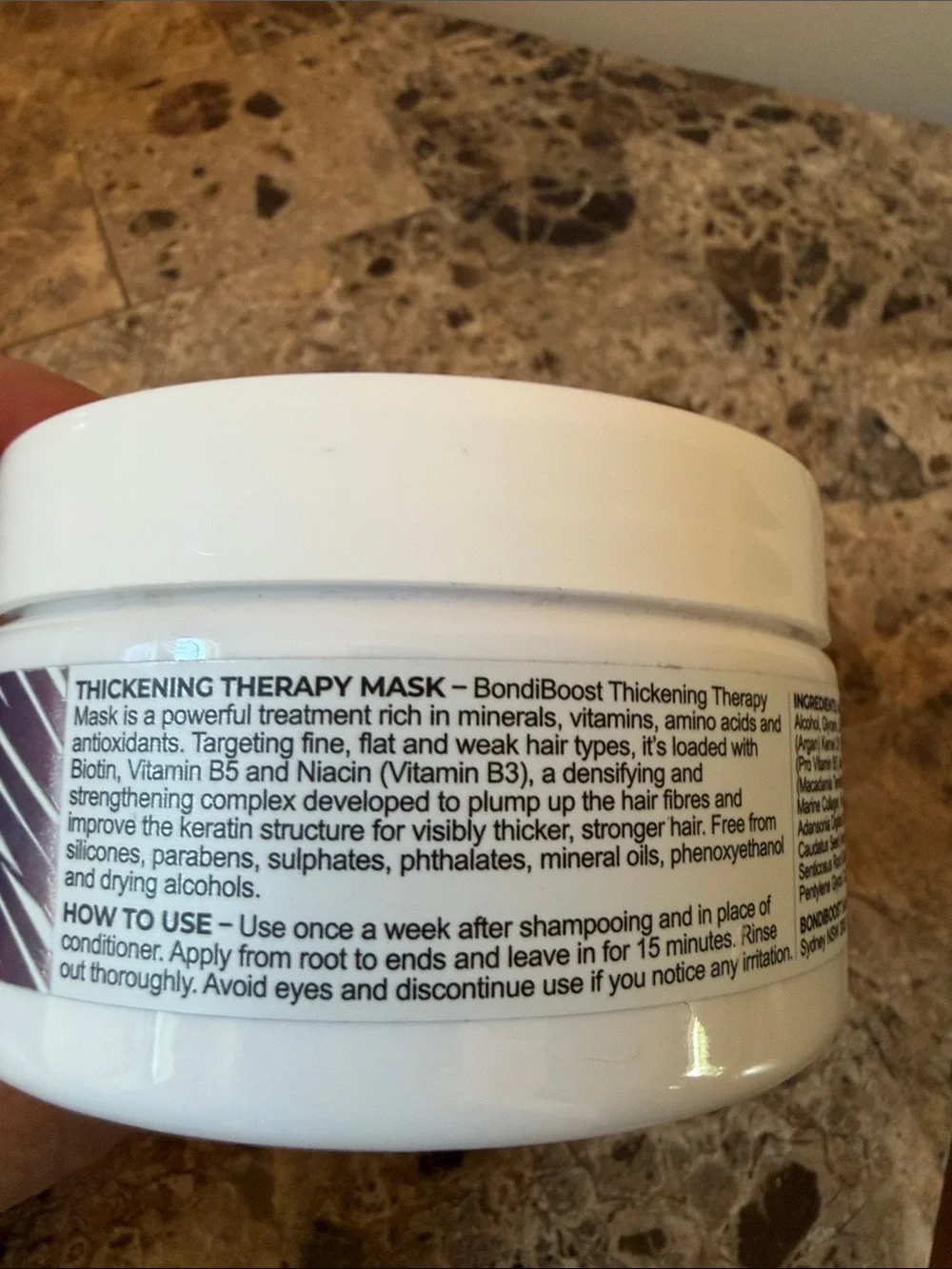 Bondi Boost thickening therapy