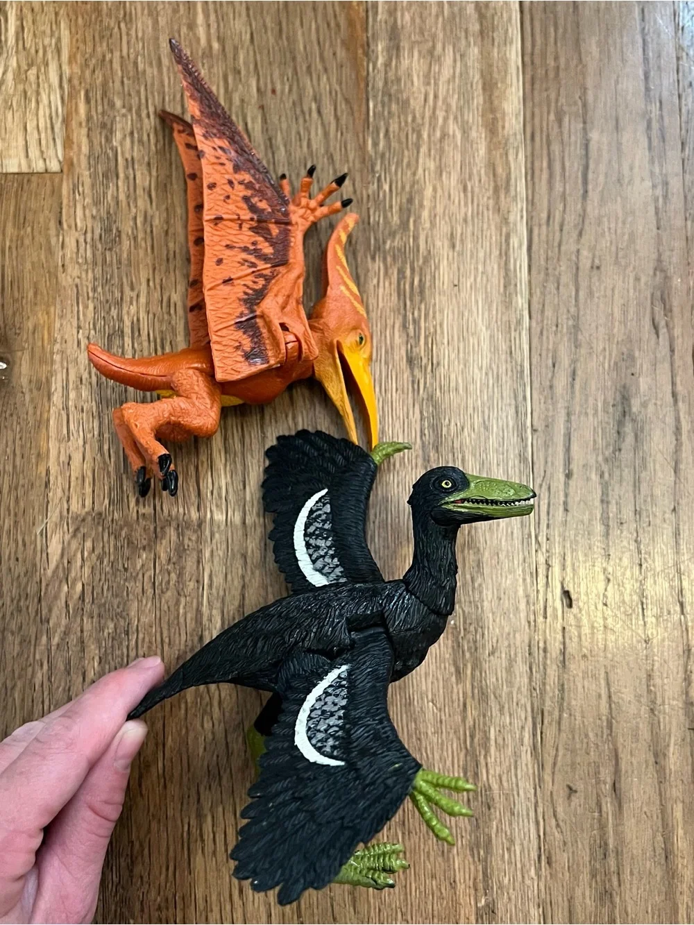 Archaeopteryx Orange Dino Flying Dinosaurs Pteranodon Action Figure Posable