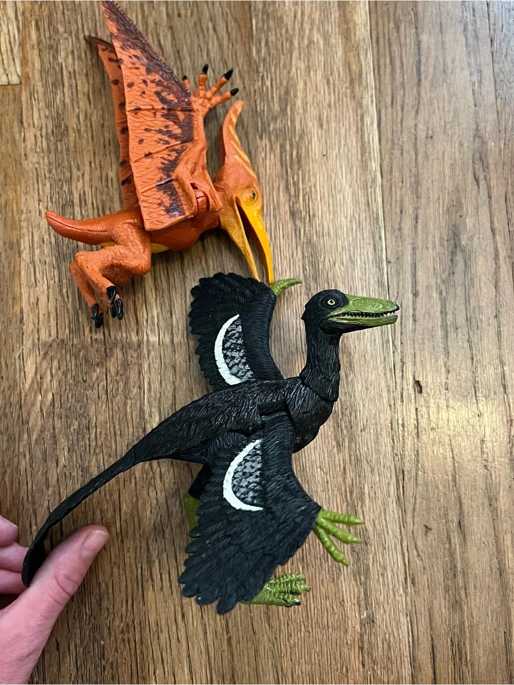 Archaeopteryx Orange Dino Flying Dinosaurs Pteranodon Action Figure Posable