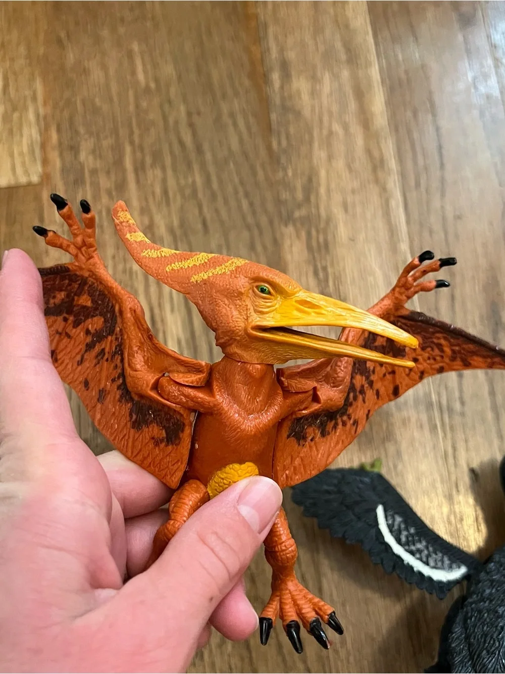 Archaeopteryx Orange Dino Flying Dinosaurs Pteranodon Action Figure Posable