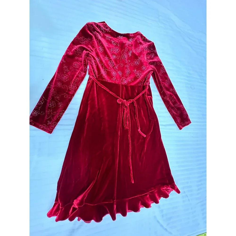 AMY BYER GIRLS VELOUR DRESS SIZE 6X