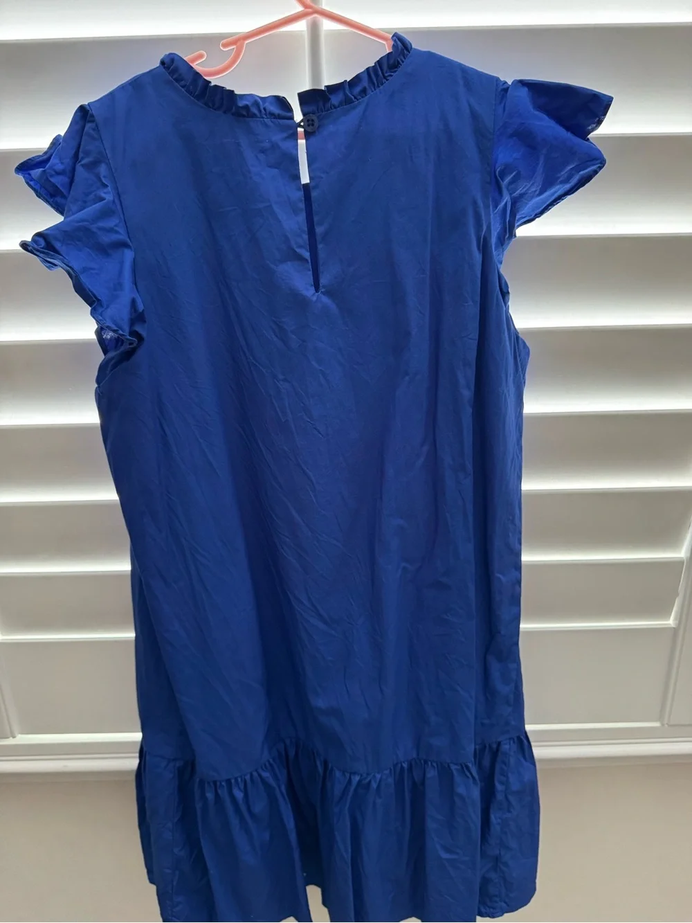 Giani Bini Girls Royal Blue Ruffle Sleeve Dress