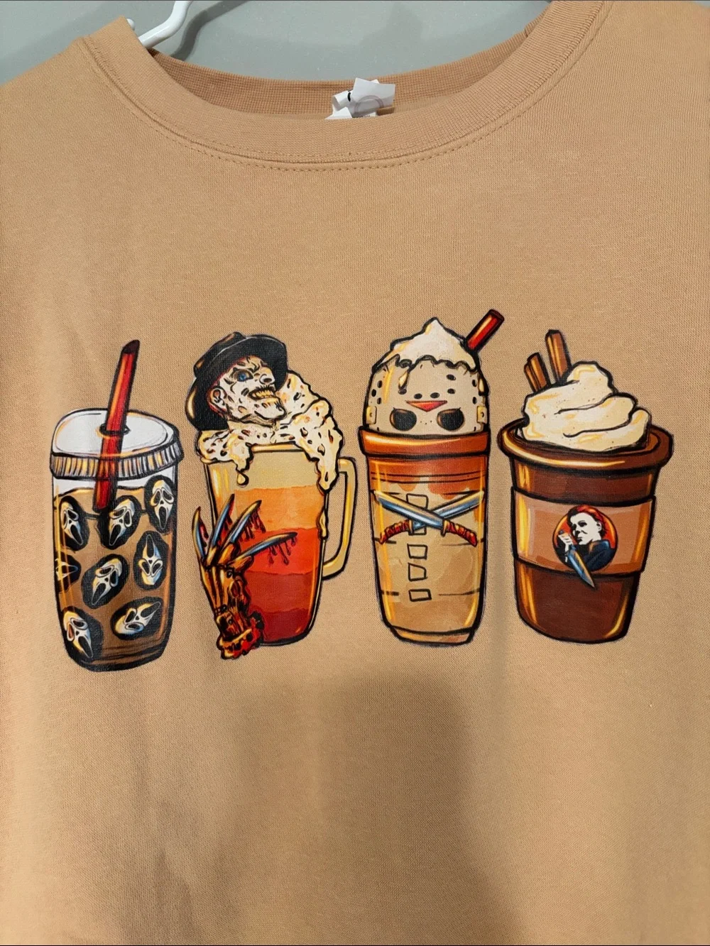 N/A tan crewneck