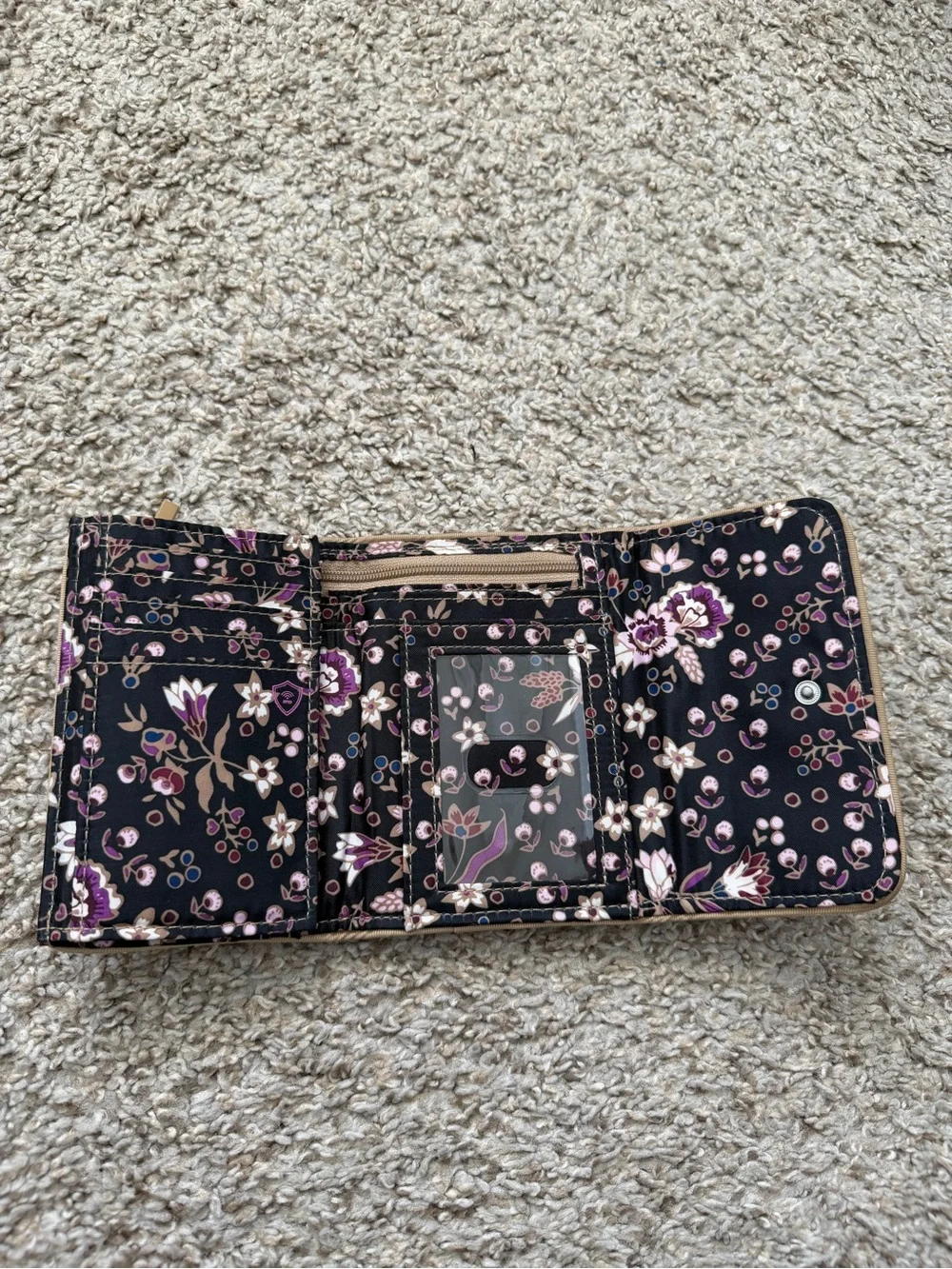 Vera Bradley compact quilted