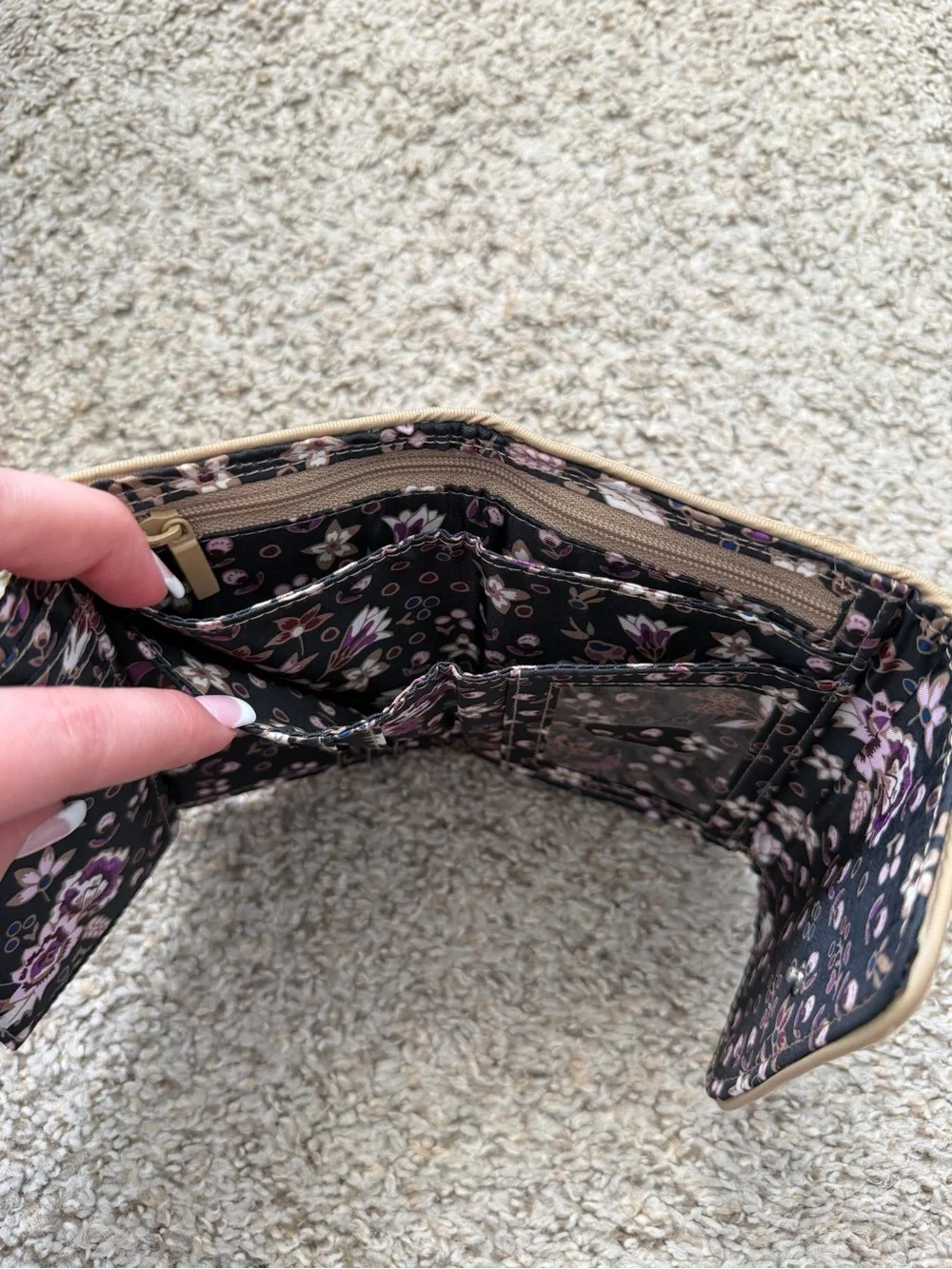 Vera Bradley compact quilted