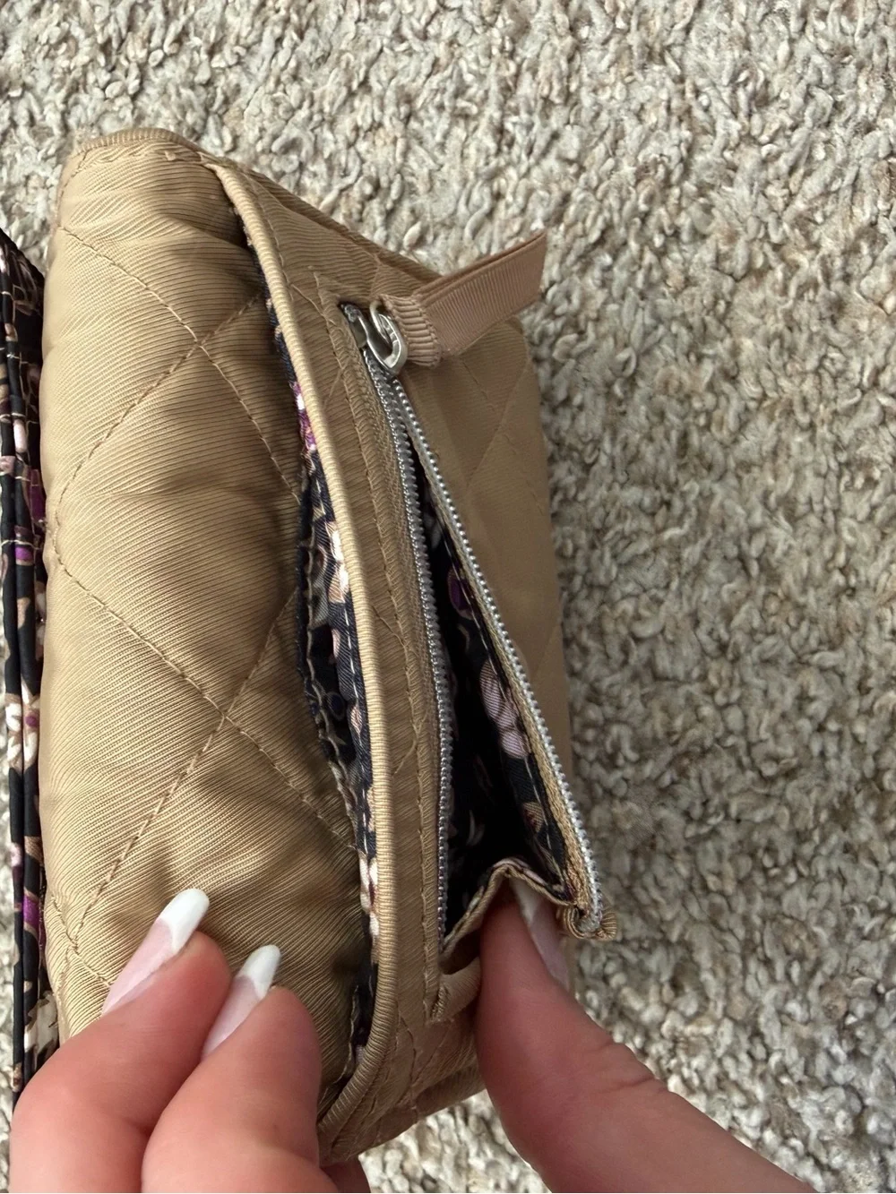 Vera Bradley compact quilted