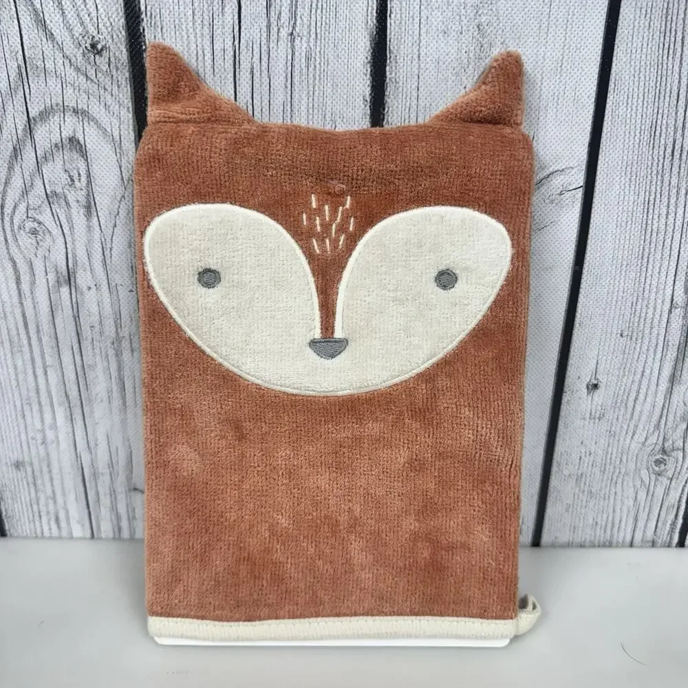 Cloud Island Baby Wash Mitt Set Orange Fox Soft Plush Cotton Infant Baby NWT