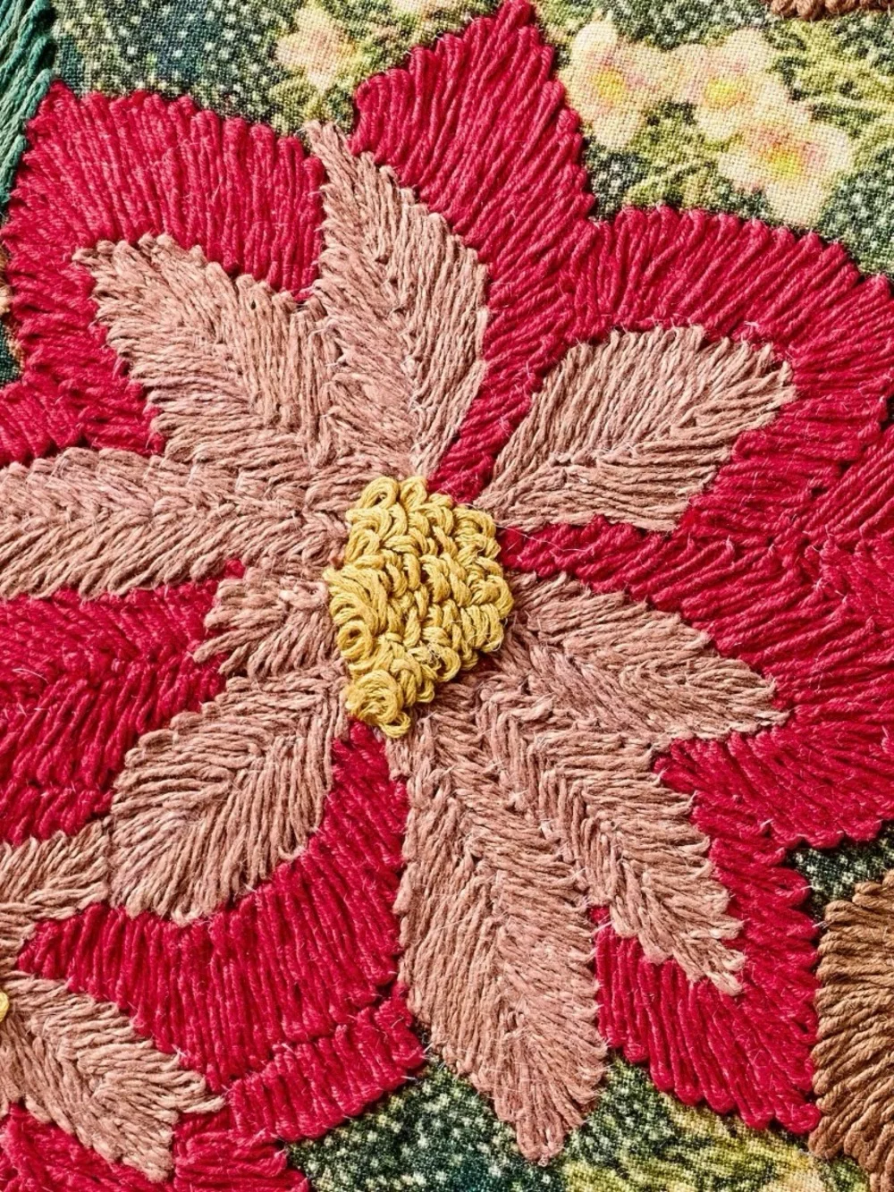 Pottery Barn Floral Foliage Embroidered Lumbar Pillow Cover 16” x 26”