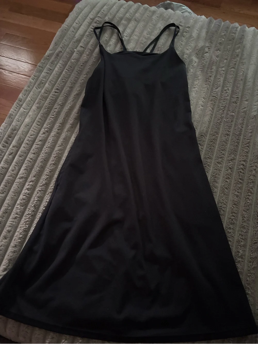 Black Active Dress with Thin Straps