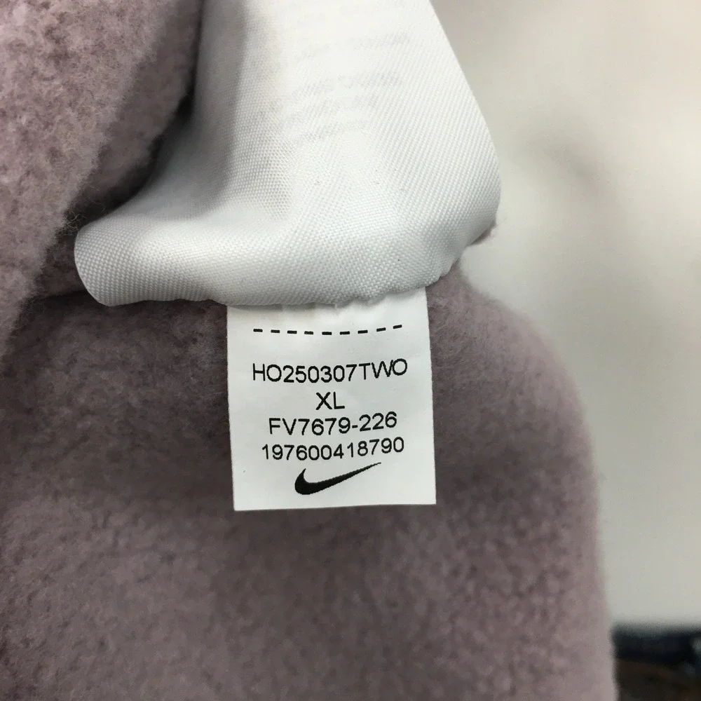 Nike Sportswear Phoenix Fleece Quarter Zip Sweatshirt Mauve Womens XL FV7679-226