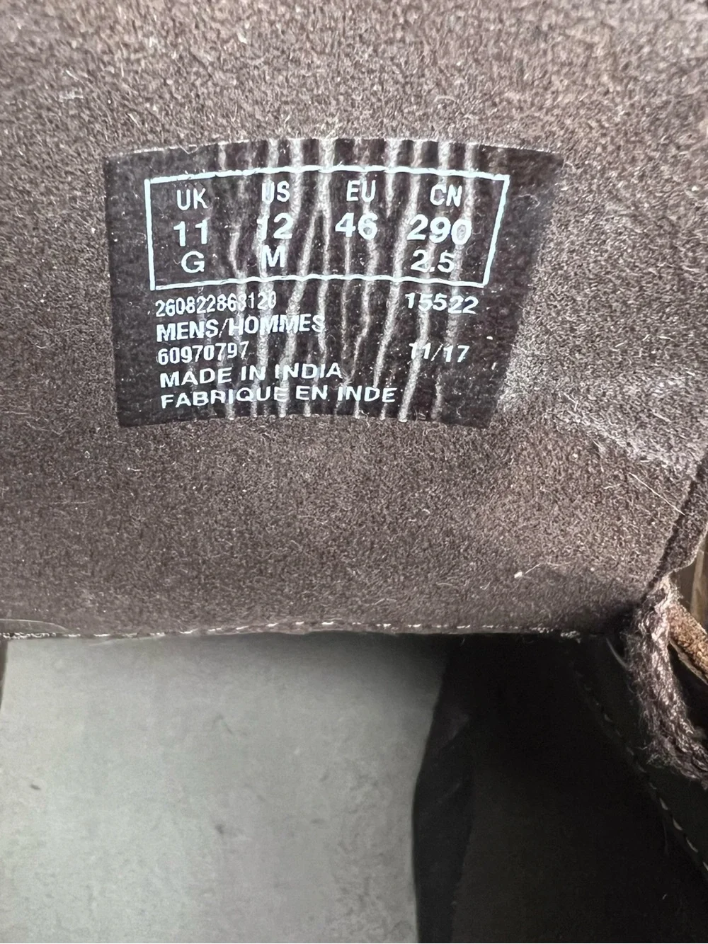 Clarks leather rich welt